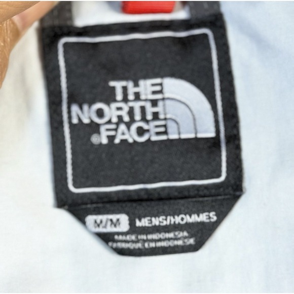 The North Face Mens Hooded Jacket Red Gray Reflective Zip Outdoor Winter - Picture 7 of 9